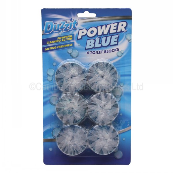 Duzzit Power Blue Toilet Cistern Blocks 6 Pack Cambers Country Store